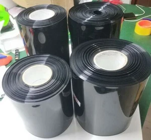 Heat Shrink Tubing 100mm x 1 metre Tube Wrap Sleeve 18650 Black Battery UK Stock - Picture 1 of 8