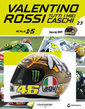 CASCO Valentino Rossi Tutti i miei caschi 23 SEPANG Stagione 2009 1:5 Centauria