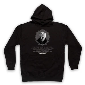 ROY BATTY UNOFFICIAL BLADE RUNNER TEARS IN RAIN SCI FI ADULTS UNISEX HOODIE - Picture 1 of 11