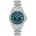 Bulova Marine Star Womens Quartz Diamond Accents Bracelet 34mm Watch 96R215
