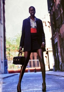 *Editorial Only* Alek Wek, Kirsten Owen & Tanga Moreau Vogue US August 1997 - Picture 1 of 5