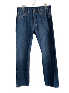 Levi's 501 Button Fly 32x32 Premium Denim Jeans Medium Wash Big E - Picture 1 of 7