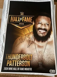 Thunderbolt Patterson Signed WWE Photo BAS COA Beckett BM50716 - Picture 1 of 3
