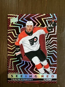 2023-24 UD Extended Series Travis Konecny #SR-39 Seeing Red Silver Spectrum - Picture 1 of 2
