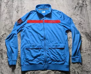 Under Armour Long Sleeve Full Zip Jacket Men's Size Large Blue Loose Fit - Picture 1 of 15