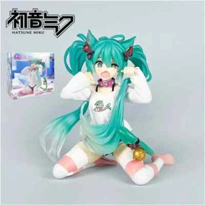 Modellino anime stile Hatsune Miku Kwaii carino scrivania 12 cm giocattoli PVC modello collezionista - Foto 1 di 26