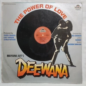 Deewana LP Vinyl Record Nadeem Shravan Bollywood Hindi Film Ost Rare 1992 Indian - Picture 1 of 9
