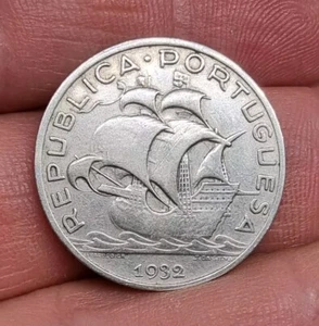 Portugal / 5 Escudos 1932 Silver Coin - Picture 1 of 7