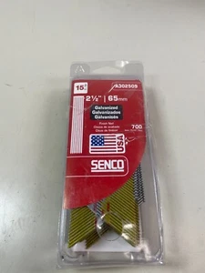 Senco 15ga 2-1/2" Galvanized Finish Nails A302509 700 Nails - Picture 1 of 6