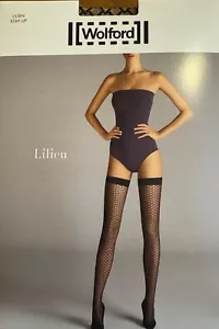 Wolford Lilien Stay-up halterlos Size M gobi / black - Bild 1 von 3