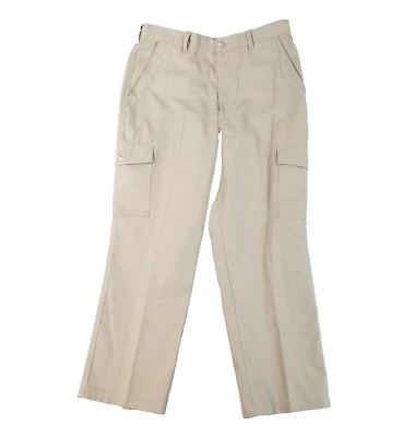 David Taylor cargo pants men's 36 x 29 beige comfort waist outdoor retro preppy - Image 1 of 4