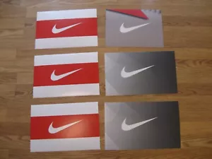 6 RARE NIKE AIR SWOOSH STORE DISPLAY SIGNS - Picture 1 of 3