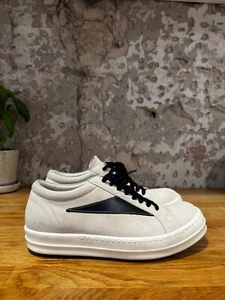 VERY RARE RICK OWENS VINTAGE SNEAKERS MILK/BLACK SIZE 41 MADE IN ITALY - Bild 1 von 12