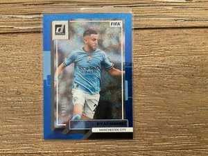 2022-23 Panini Donruss Fútbol Riad Mahrez Azul Brillo 33/49 SP Man City - Imagen 1 de 2