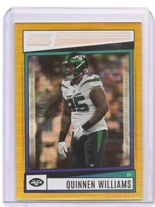 2022 Panini Score Quinnen Williams Gold Zone Insert Card /50 New York Jets - Bild 1 von 2