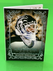 ❄️2023 Leaf Ultimate Hockey Manon Rheaume Auto Game Used Jersey Booklet 15/15!❄️ - Picture 1 of 8