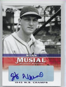 2015 Leaf Heroes of Baseball Meilenstein Stan Musial #MA-SM1 Auto HOF Cardinals - Bild 1 von 2