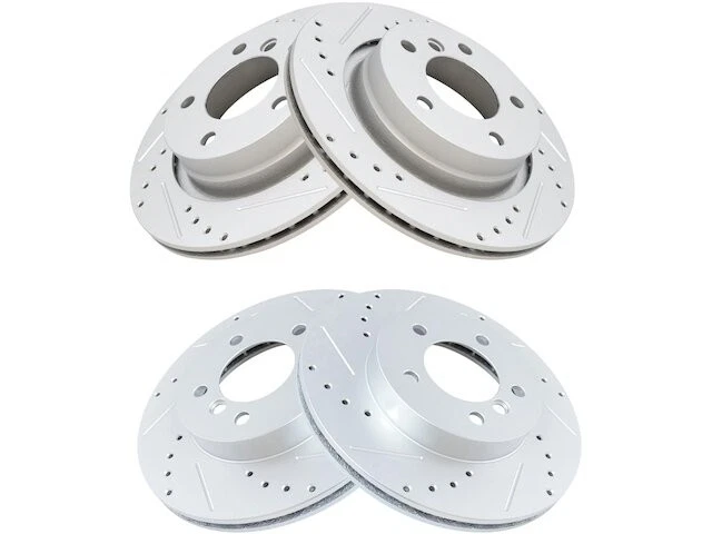 Juego de rotor de freno delantero y trasero TRQ 25CT51Q para BMW 328Ci 2000 Foto 1 de 1