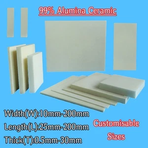 Alumina Ceramic Sheets Plate High-Temperature Resistance Insulation Flat Plane - Picture 1 of 5