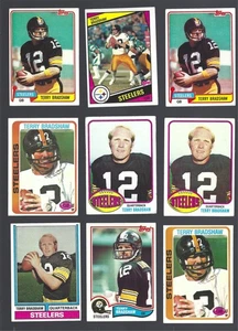 Terry Bradshaw 9 Card Lot Pittsburgh Steelers 70's 80's - Picture 1 of 1