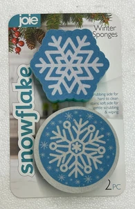 Joie Winter Themed Snowflake Sponges 2 Pack. - Picture 1 of 2