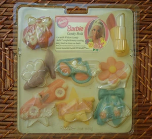 Nuevo de Lote Antiguo Barbie Caramelo Molde Wilton 2114-9050 Lápiz Labial Ballet Zapato Estrella Coche Años 90 - Imagen 1 de 9