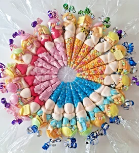 Personalised Large Pre Filled Sweet Cones Kids Party Bags Birthday Favours - Picture 1 of 9