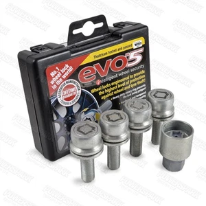 Locking Wheel Bolts Peugeot Citroen Evo Mk5 M12x1.25x3 Thatcham Approved - Picture 1 of 8