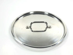 Repuesto de tapa de acero inoxidable de cobre Cuisinart vintage para olla grande - Imagen 1 de 6