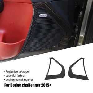 Soft Carbon Fiber Interior Door Speaker Panel Cover for Dodge Challenger 2015-21 - Bild 1 von 8