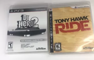 Tony Hawk Ride & DJ Hero 2 Sony Playstation 3 PS3 Video Games Complete - Picture 1 of 9