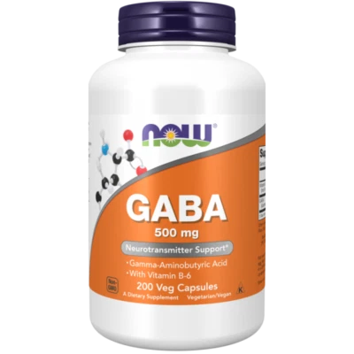Now Foods GABA 500 mg mit Vitamin B6, 200 Kapseln