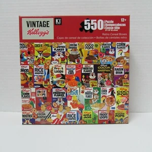 Vintage Kellogg's Puzzle - Retro Cereal Boxes - 550 pieces - NEW sealed - Picture 1 of 1