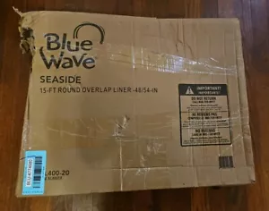 Blue Wave Seaside 15ft Round Overlap Pool Liner NL400-20 - Picture 1 of 3