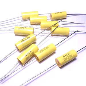 10x Kondensator 0,22uF 220nF 5 % 630V Polypropylen Axialventil Metallfilm Audio UK - Bild 1 von 3