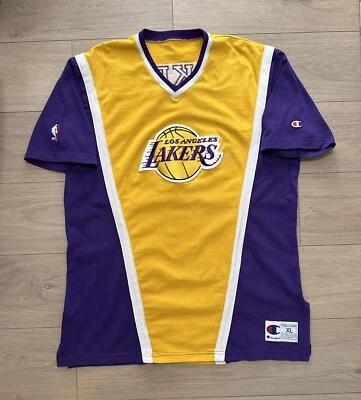 lakers team issued Size XL Champion Pro Cut Jersey Warmup Shooting Shirt  - Image 1 of 4
