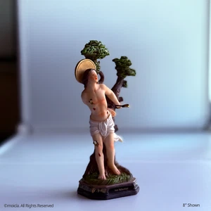 Saint Sebastian Resin Statue - 8" Catholic Figurine | San Sebastian - Picture 1 of 5