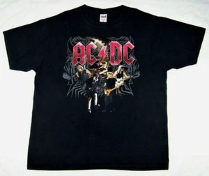 T-shirt heavy metal AC/DC Black Ice Band Concert Tour 2008-2009 XL DIFFICILE DA TROVARE - Foto 1 di 12
