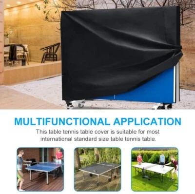 Funda de Ping Pong, Impermeable Exterior Ping Pong Mesa Cala Plegable Cubierta de Mesa Foto 1 de 4