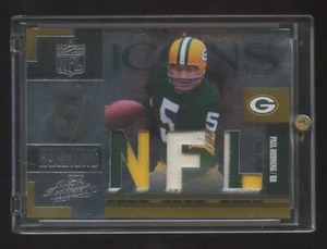 2007 ABSOLUTE PAUL HORNUNG *NFL ICONS* TRIPLE GAME WORN PATCH JERSEY #D 7/10 HOF - Picture 1 of 2
