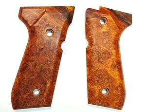 Guancette Beretta, wood pistol grip, per 92, 98 Radica di Afzelia - Foto 1 di 2