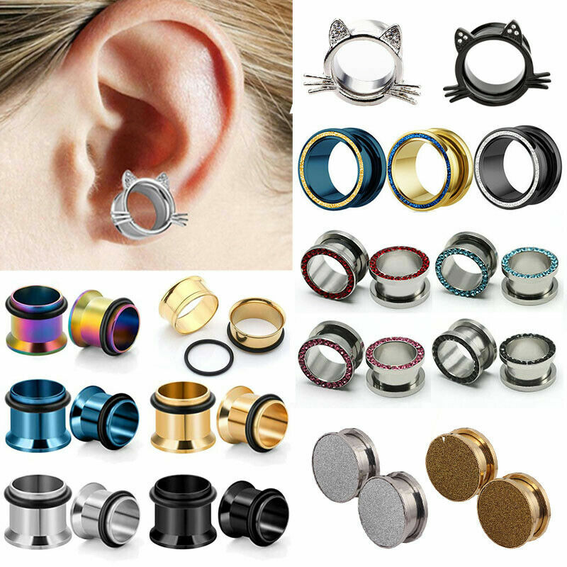 Dilatatore Per Orecchio In Acciaio Chirurgico | 2 Pezzi Da 12G (2mm), Design Comodo E Facile Da Indossare - Foto 10