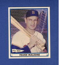 FRANK MALZONE, Boston Red Sox~1941 Play Ball style | 2013 GBSCC promotional card