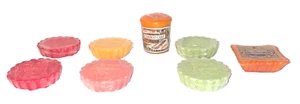 Yankee Candle Tarts Mixed Lot of 8 Carrot Cake Cranberry Vanilla Lime Peach READ - Picture 1 of 15