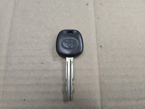 Toyota OEM Factory Dark Gray & Chrome Chip Chipped Ignition Door Key - Picture 1 of 2
