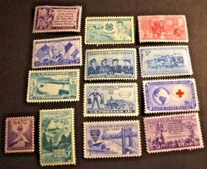 13 - 1952 US Stamps Scott #998-1002 - Commemoratives Set - MLH/OG/VF - Picture 1 of 6