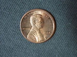 1984 Lincoln Cent Broadstrike US Mint Error coin 1c Broadstruck cc2 - Picture 1 of 2