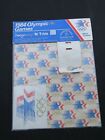 1984 Olympic Games Wrapping Paper & Gift Tag 26"x 30" Sealed