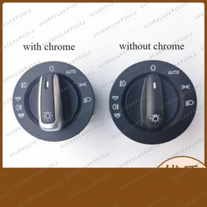 Chrome Auto Headlight Switch Fog Light 4FD941531A Fits Audi A6 S6 C6 RS6 Allroad - Picture 1 of 10
