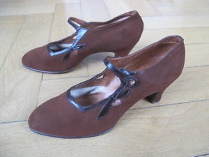 Spangenschuhe 20er Jahre, original. - Bild 1 von 10
